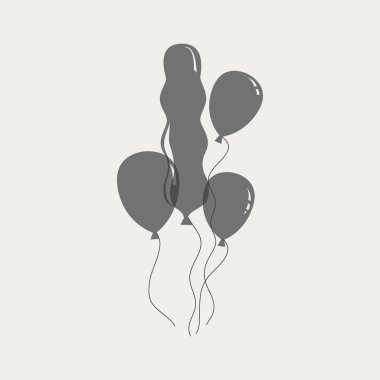 Balonlar simge tasarlamak