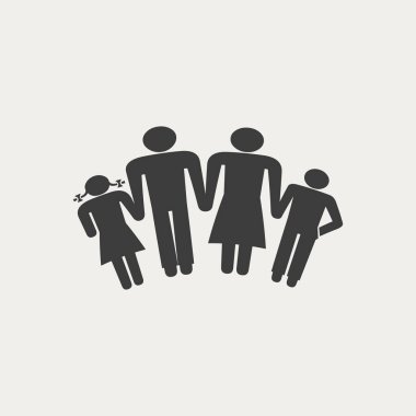 çocuklar siluet aile