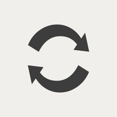 Döngüsel düz simgesi