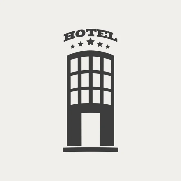 Illustrazione icona dell'hotel — Vettoriale Stock