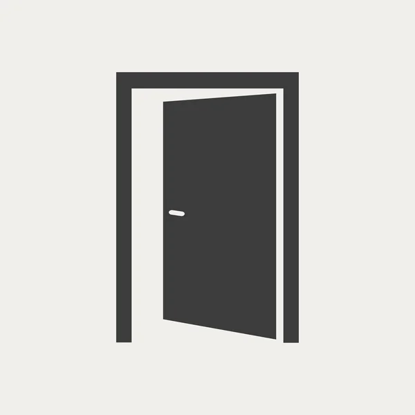 Πόρτα εικονίδιο web — Διανυσματικό Αρχείο