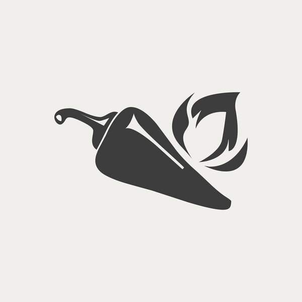 chili icon  illustration