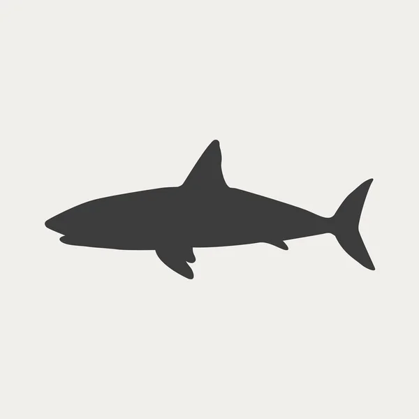 Shark ikon illustration — Stock vektor