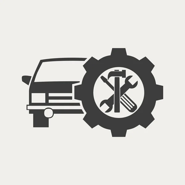 Auto reparatie pictogram — Stockvector