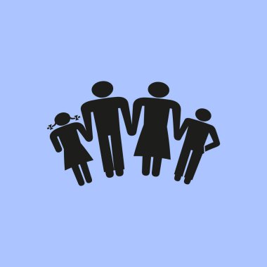 çocuklar siluet aile