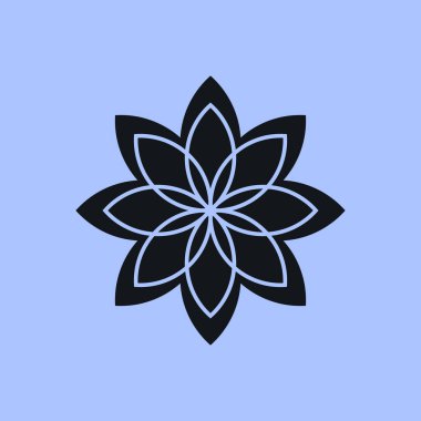 çiçek simgesi illüstrasyon