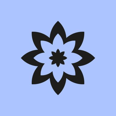 çiçek simgesi illüstrasyon