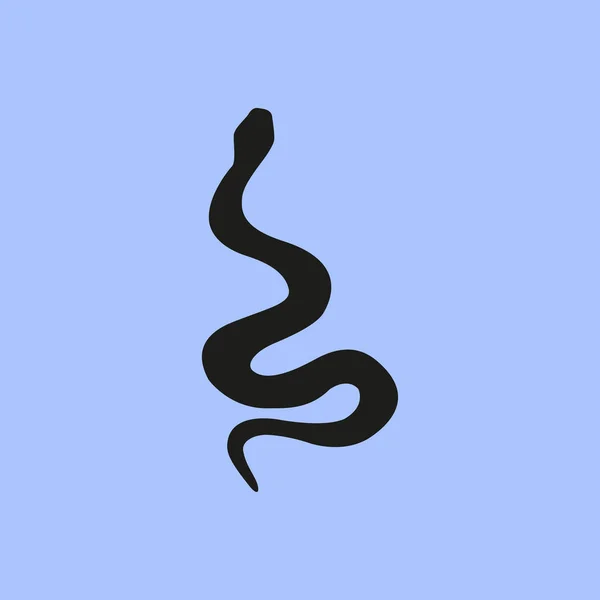 Ilustración icono de serpiente — Vector de stock