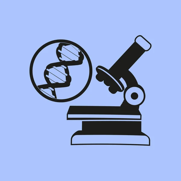Ilustração do ícone do microscópio — Vetor de Stock
