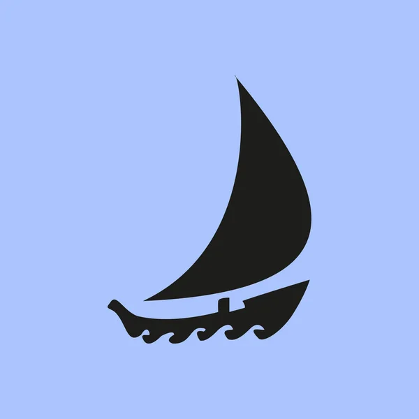 Иконка лодки — стоковый вектор