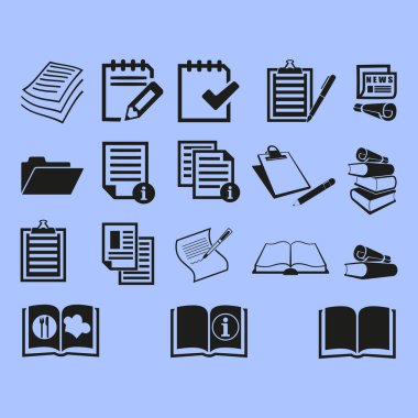 Belge simgeleri illüstrasyon