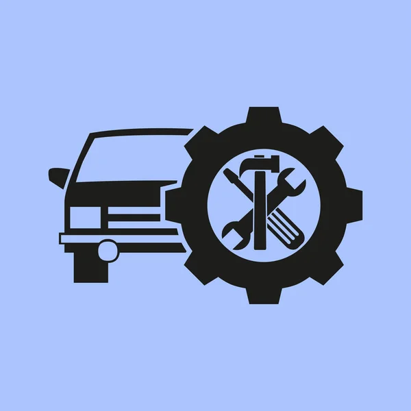 Auto-Reparatur-Symbol. — Stockvektor