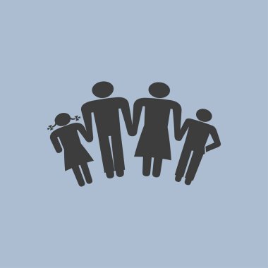 çocuklar siluet aile