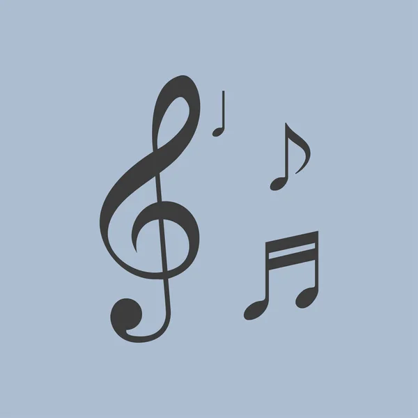 Icône de note musicale — Image vectorielle