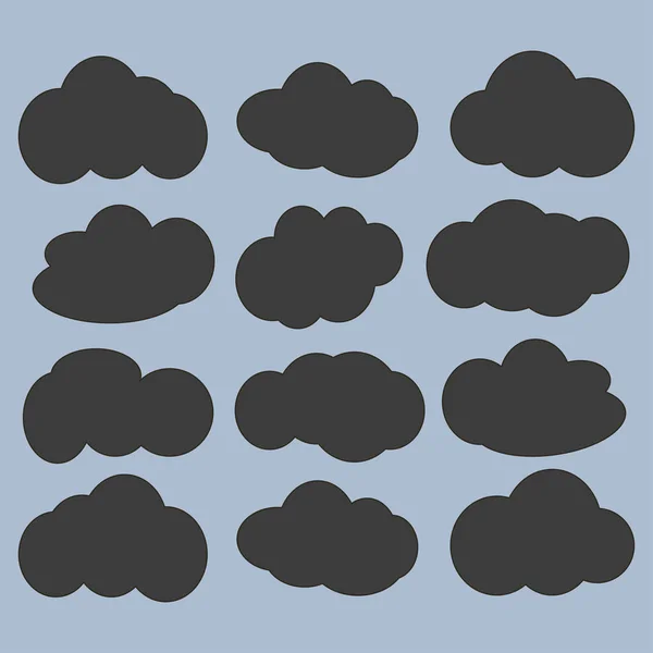 Illustration zum Wolkensymbol — Stockvektor