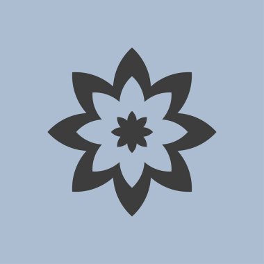 çiçek simgesi illüstrasyon