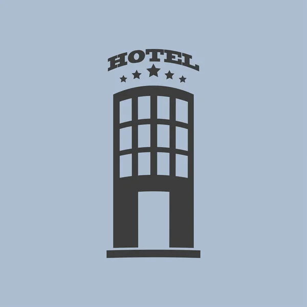 Ilustração ícone do hotel —  Vetores de Stock