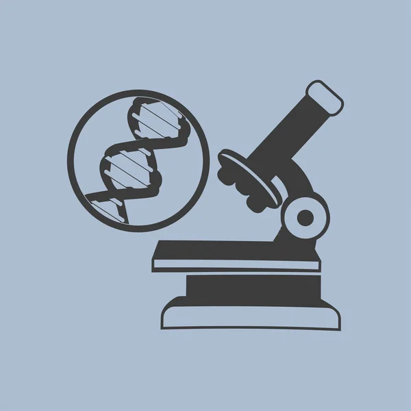 Mikroszkóp ikon illusztráció — Stock Vector