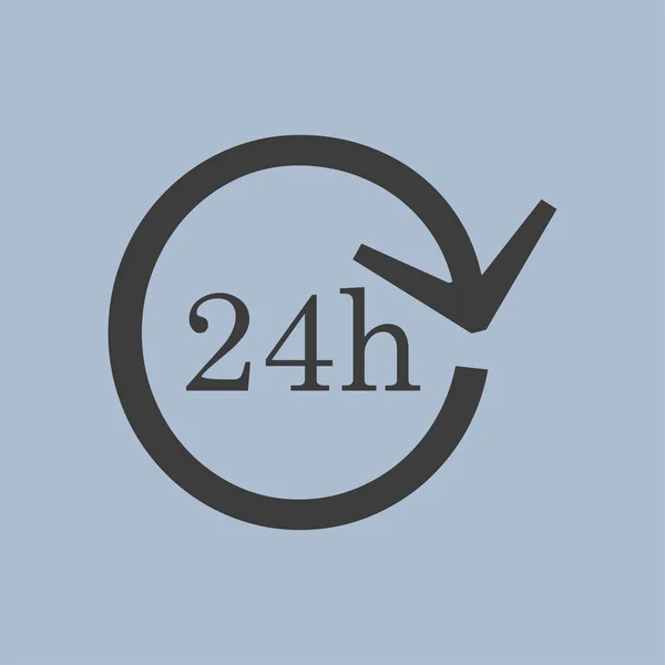 24 saat müşteri hizmeti — Stok Vektör