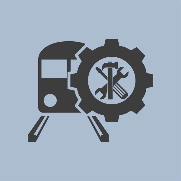 Vonat ikon illusztráció — Stock Vector