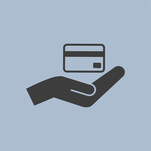 Ícone de cartão de crédito — Vetor de Stock