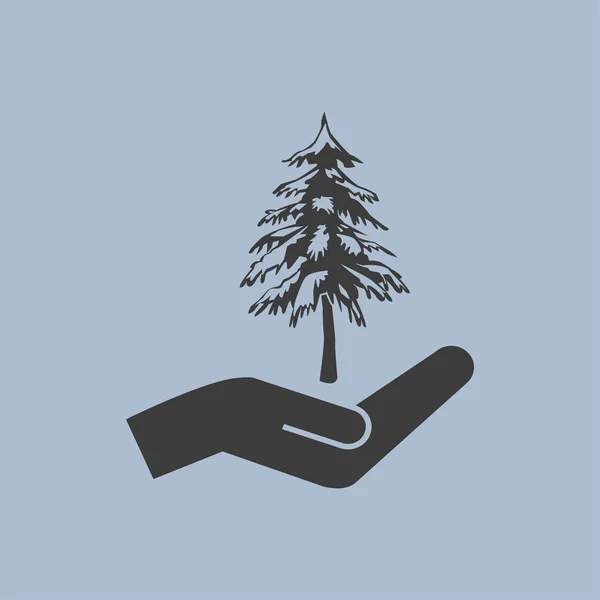 Árvore ícone ilustração —  Vetores de Stock