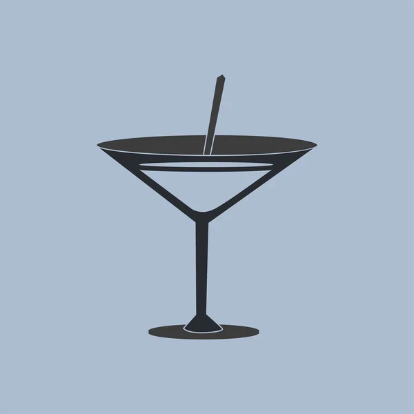 Illustration zur Cocktail-Ikone — Stockvektor