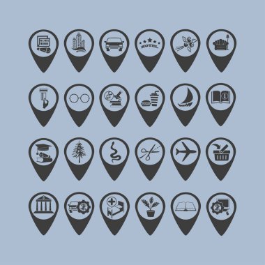 Harita göstergesi ile yıldız