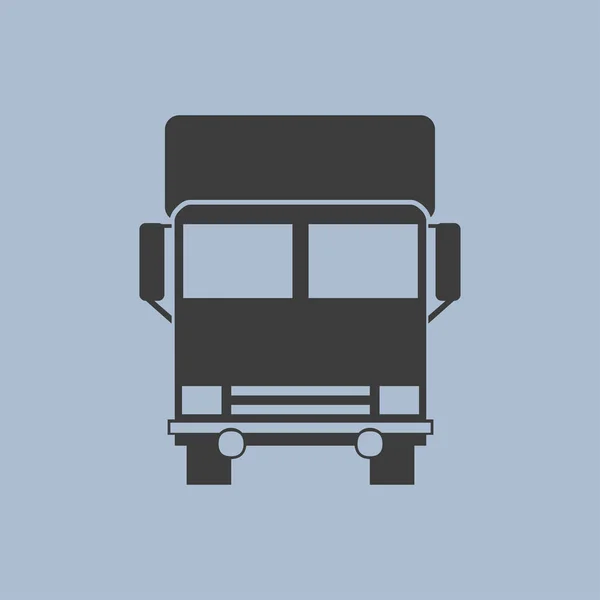 Ícone de uma ilustração caminhão —  Vetores de Stock