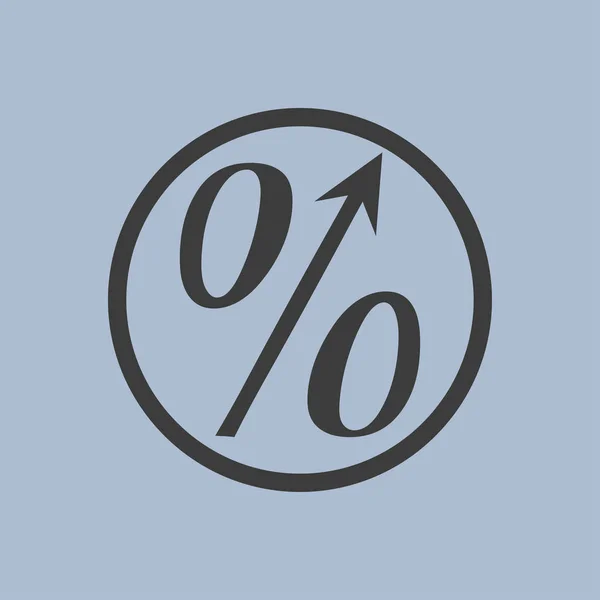 Per cento simbolo illustrazione — Vettoriale Stock