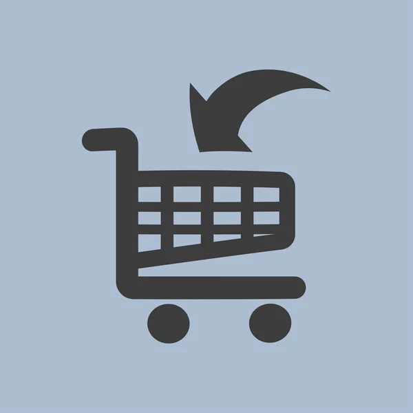 Shopping cart icon — Stock Vector