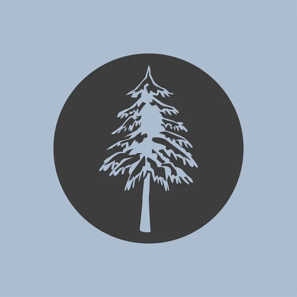 Tree ikon illustration — Stock vektor