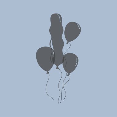 Balonlar simge tasarlamak