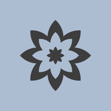 çiçek simgesi illüstrasyon