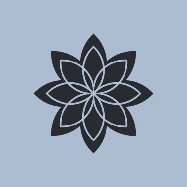 çiçek simgesi illüstrasyon