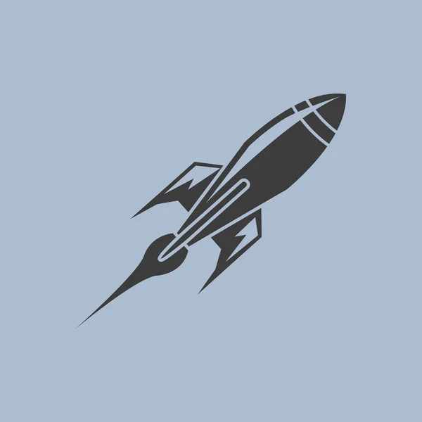 Rocket  icon illustration — Stock Vector