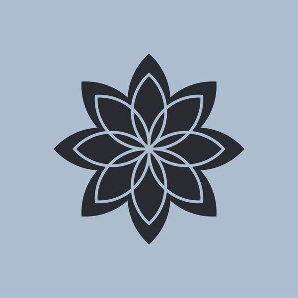 Квітка значок ілюстрація — стоковий вектор