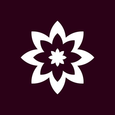 çiçek simgesi illüstrasyon