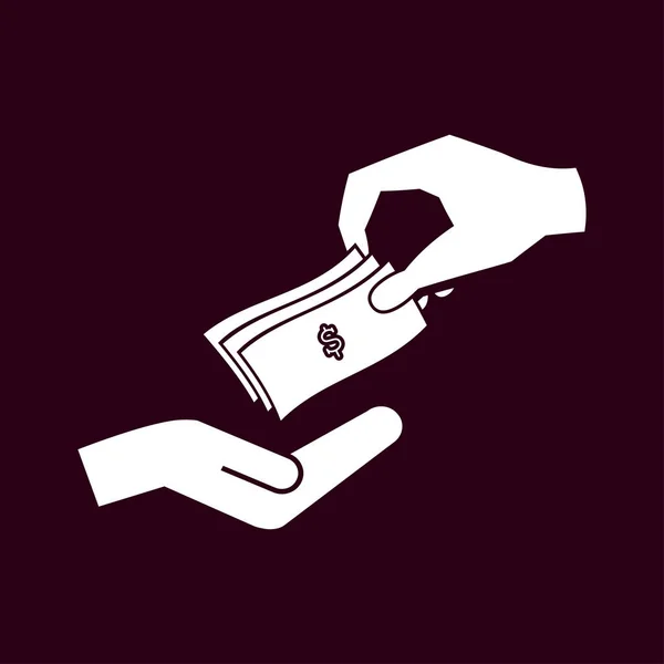 Money cash  icon — Stock Vector