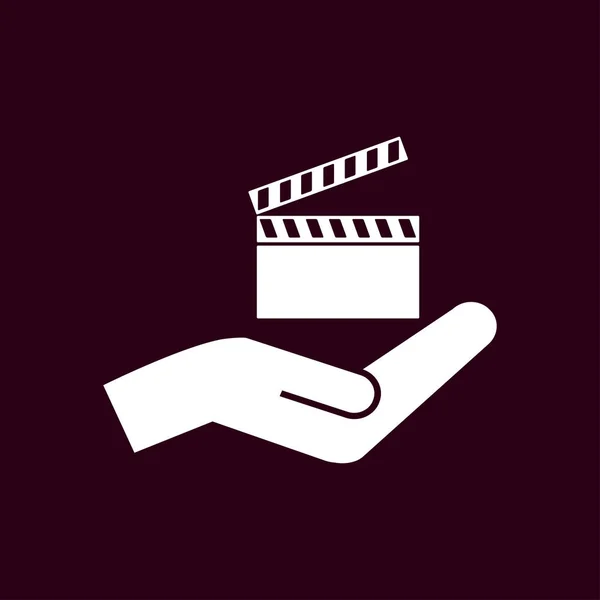Icono de vídeo cine — Archivo Imágenes Vectoriales
