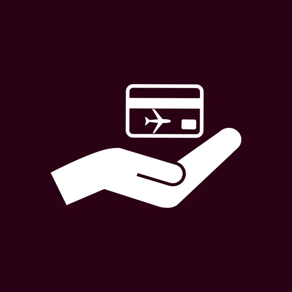 Hand- und Ticketsymbol — Stockvektor