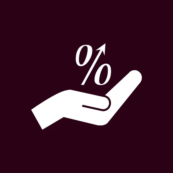 Por cento ilustração símbolo — Vetor de Stock