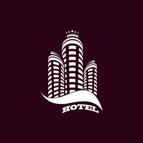 Ilustração ícone do hotel — Vetor de Stock