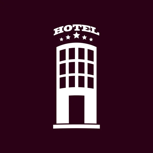 Illustration icône hôtel — Image vectorielle