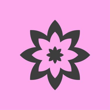 çiçek simgesi illüstrasyon