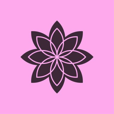 çiçek simgesi illüstrasyon