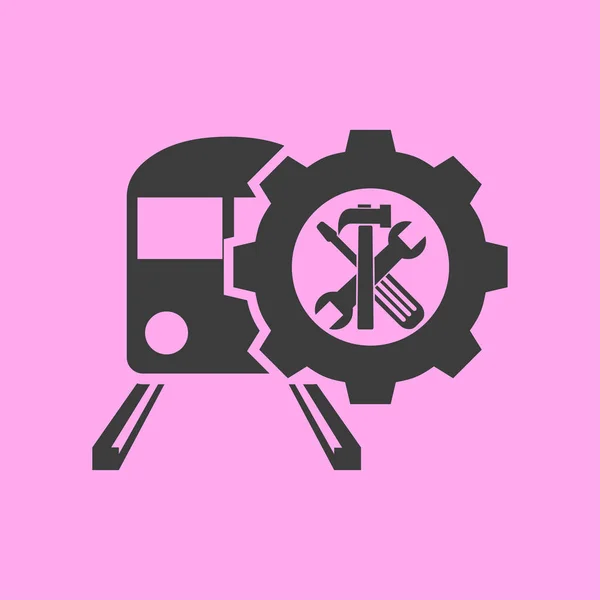 Trein pictogram illustratie — Stockvector