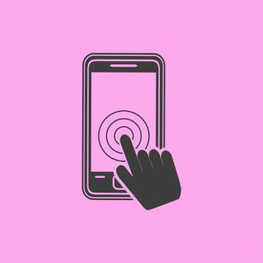 telefon simgesi illüstrasyon