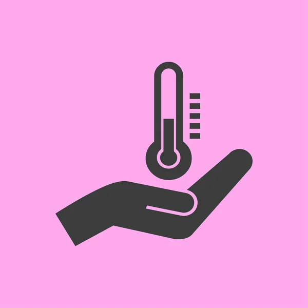 Thermometer pictogram illustratie — Stockvector