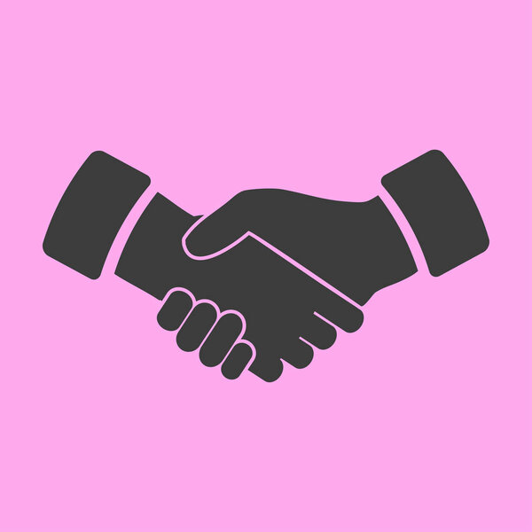 handshake icon  illustration